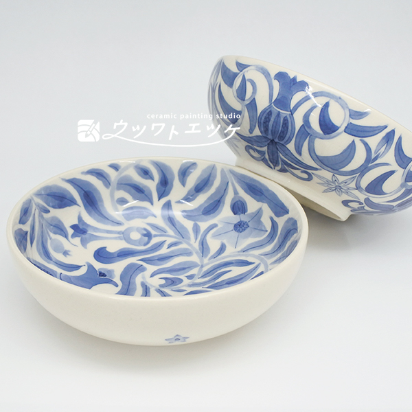 ～染付で描く～ 染付唐草文様小鉢揃（全1回）